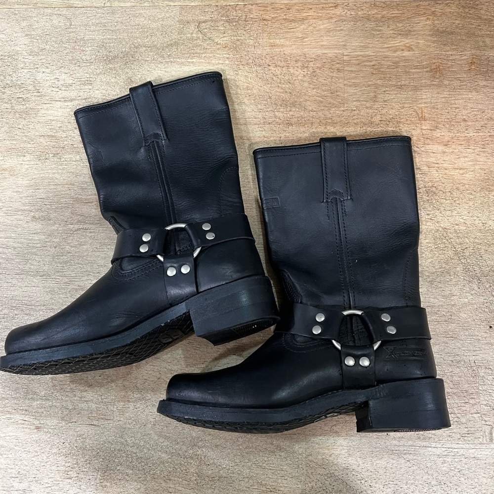Genuine Leather Motorcycle Boots